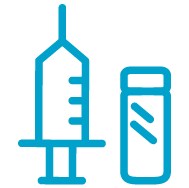 Syringe and vial icon